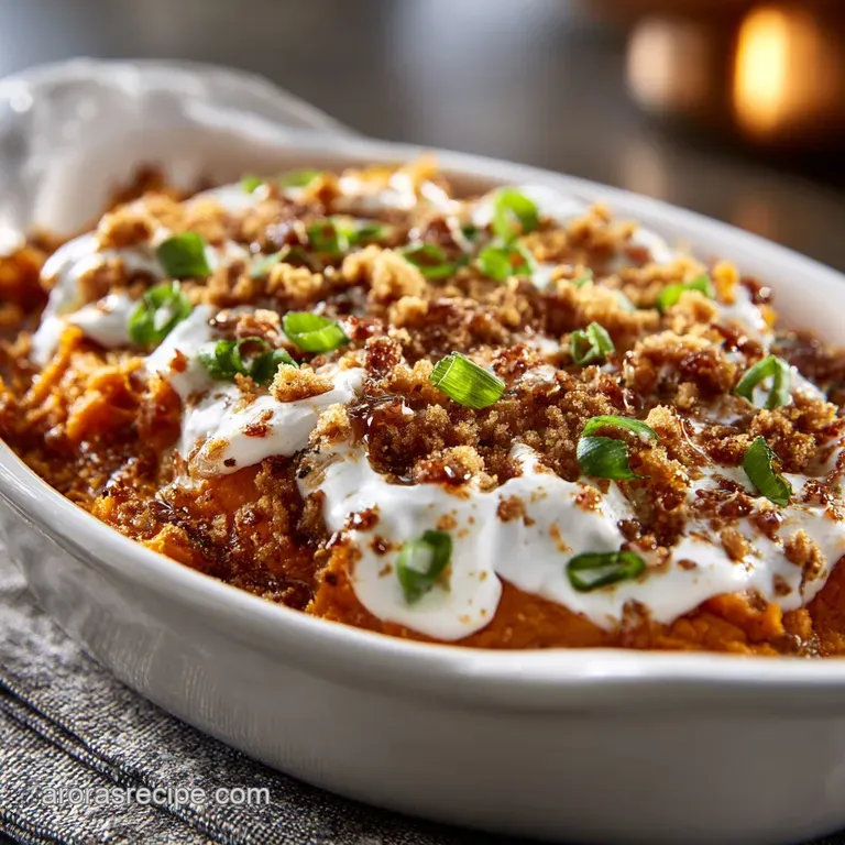 Copycat Ruths Chris Sweet Potato Casserole with Decadent Pecan Praline Topping