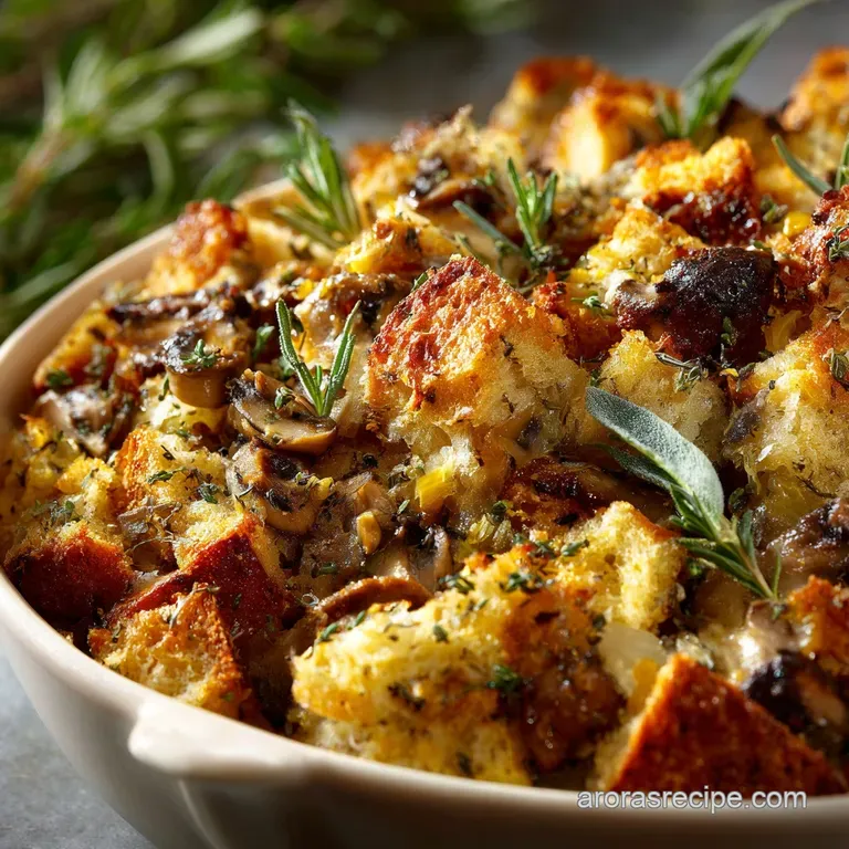 Thanksgiving Stuffing: The Ultimate Sage and Wild Mushroom Centrepiece