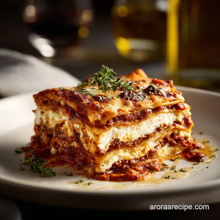 San Giorgio Lasagna the Ultimate Sunday Feast Recipe with Rich Ragu presentation