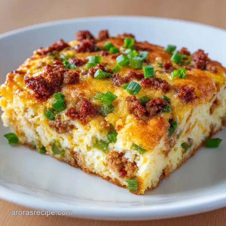 Sausage Mexican Breakfast Casserole: Golden and Bubbly