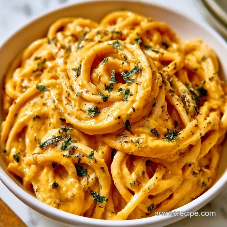 Savory Pumpkin Pasta Sauce in 30 Minutes
