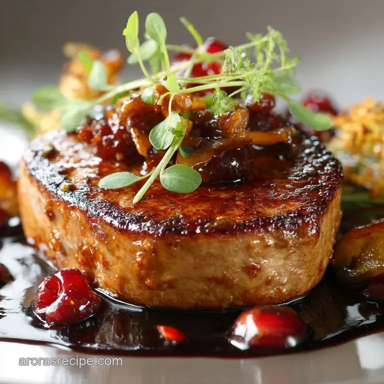 Seared Foie Gras: Classic Preparation with Fig Balsamic Reduction