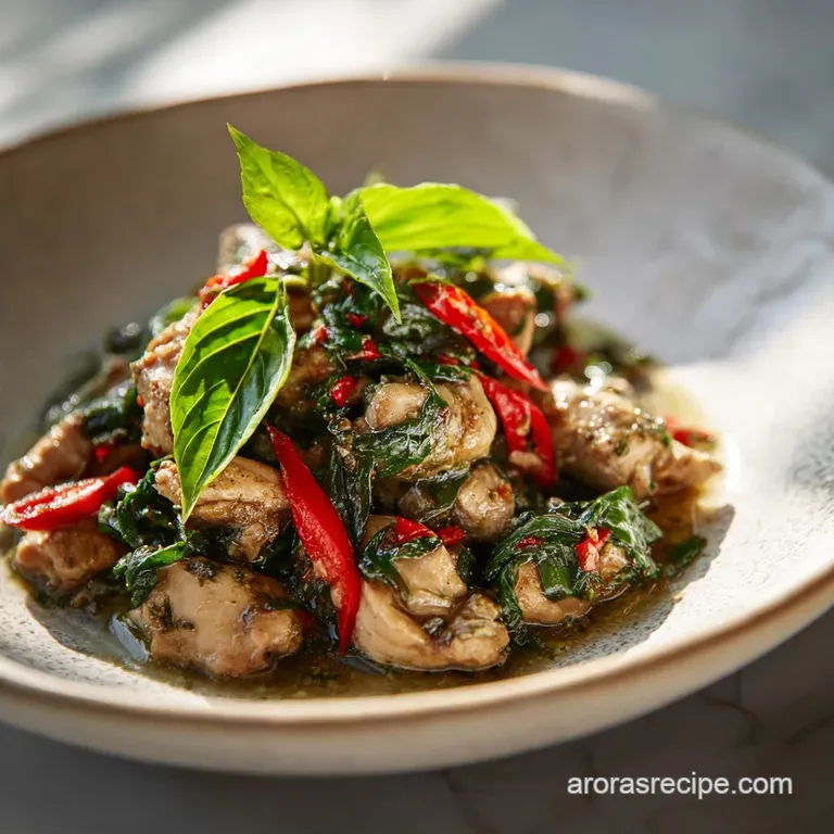 Slow Cooker Basil Chicken in Coconut Curry Sauce