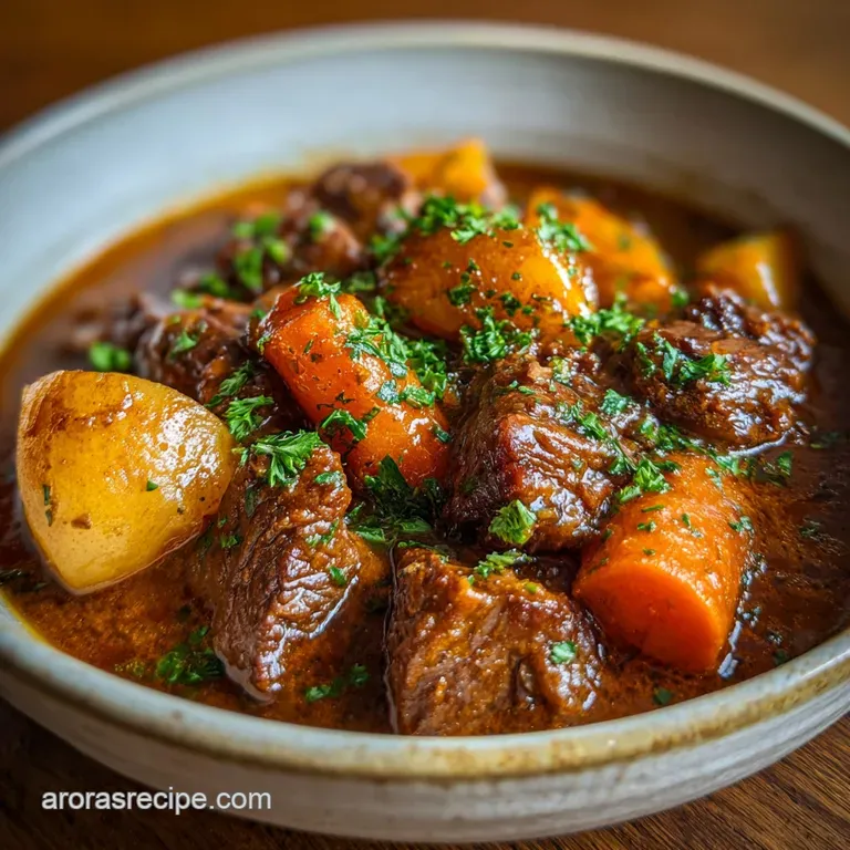 Easy Slow Cooker Beef Stew with Carrots