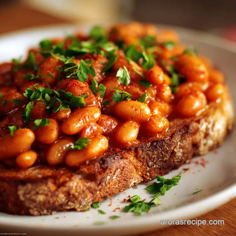 Beans on Toast: the Proper Job Smoked Paprika Recipe presentation