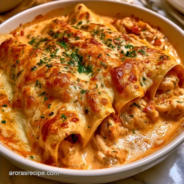 Sour Cream Chicken Enchiladas: Creamy Comfort