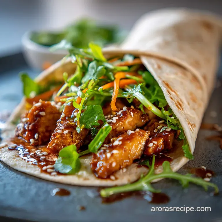 The Spicy JalBite Wrap Korean Fusion Chicken Flatbreads