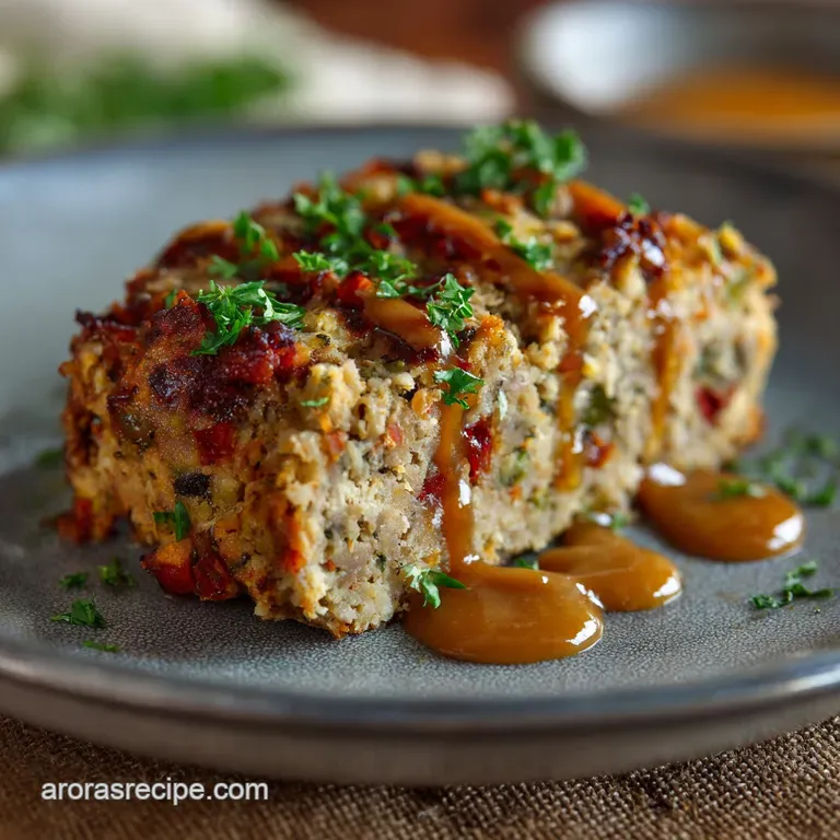 Stove Top Stuffing Meatloaf the Ultimate Easy Comfort Food Dinner presentation