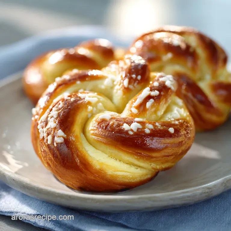 Swedish Sour Cream Twists: Layered Yeast Cookies