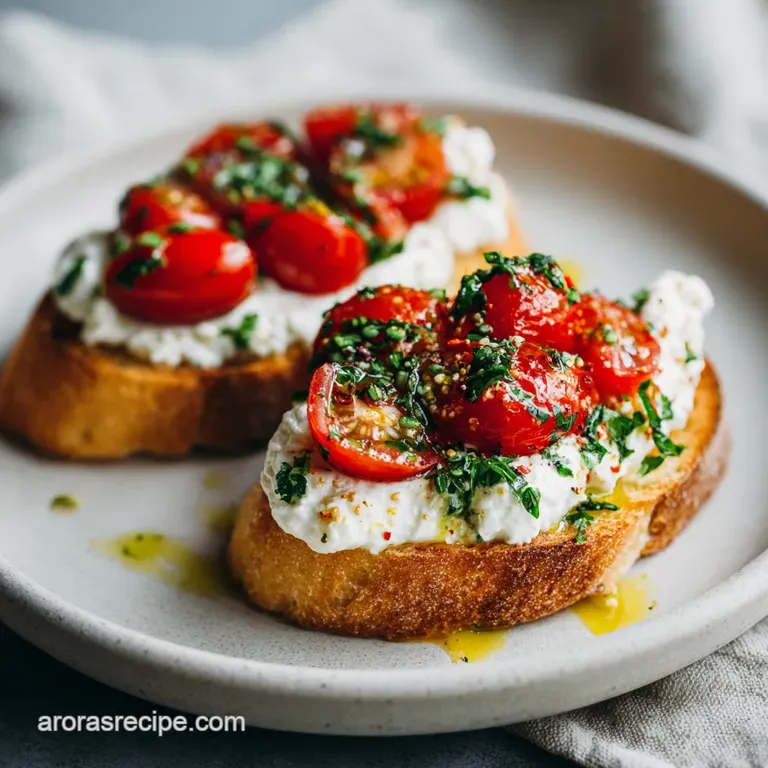 Elegant appetizer plate featuring juicy tomato rounds topped with creamy white cheese, drizzled with rich balsamic glaze a...