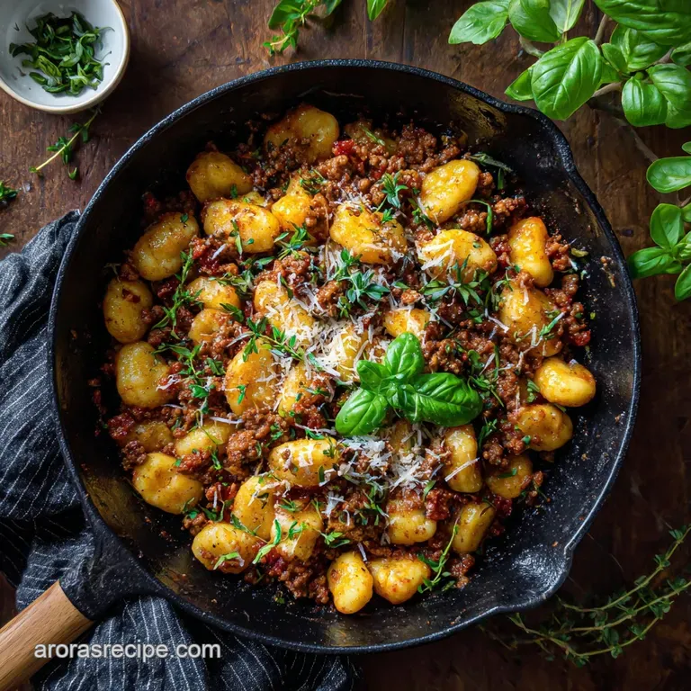 Classic Ground Turkey Gnocchi Skillet
