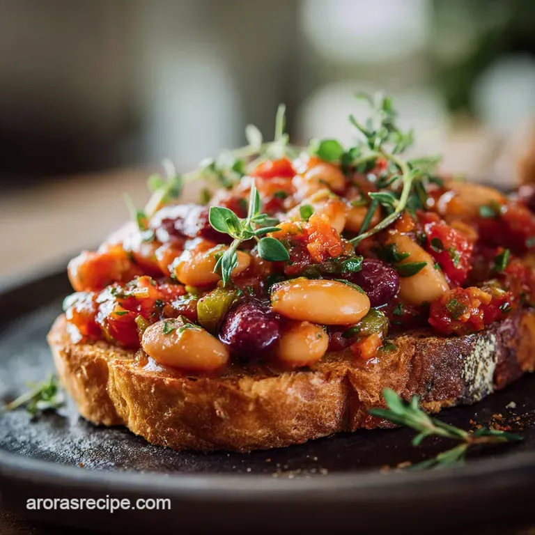 The Full English Reimagined Ultimate Homemade Baked Beans on Toast presentation