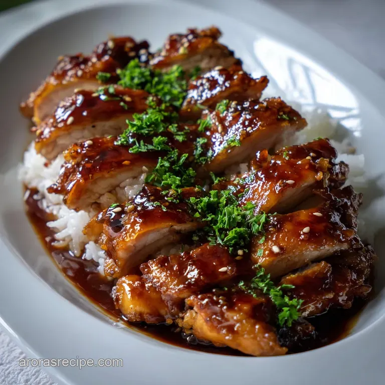 Baked Teriyaki Chicken: Ultimate Glazed Recipe presentation
