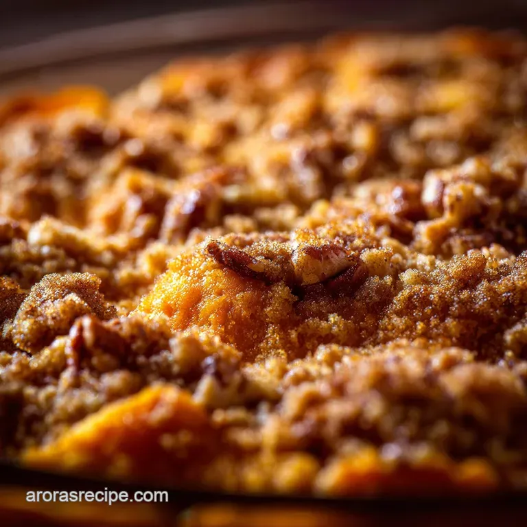 Sweet Potato Casserole: the Ultimate Creamy Holiday Side Dish with Pecans presentation