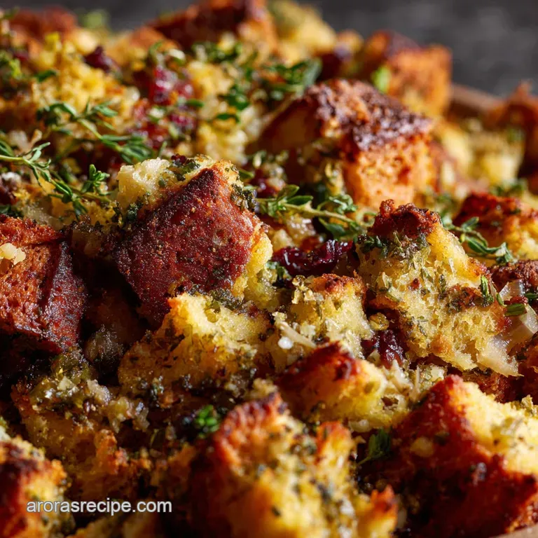 Vegan Stuffing: The Ultimate Herbaceous Recipe with Crispy Edges