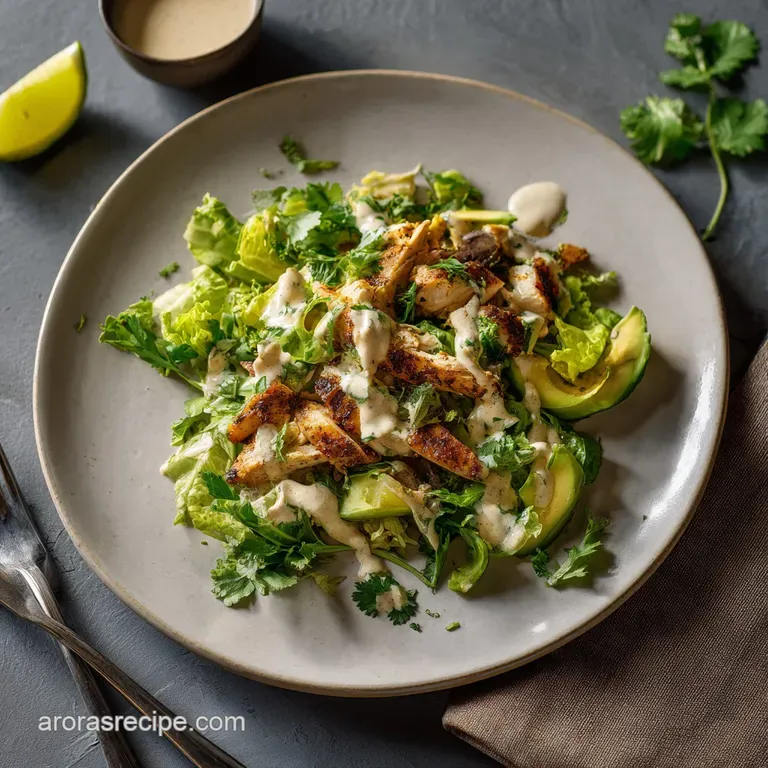 Southwest Chicken Salad with Chipotle Dressing presentation