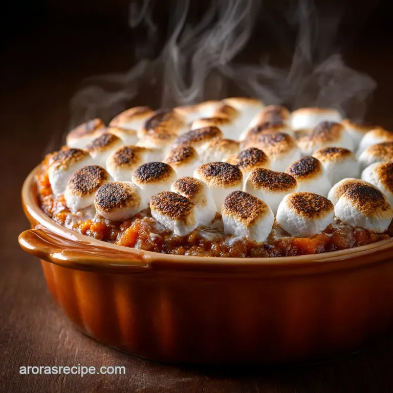 Sweet Potato Casserole with Marshmallows: the Ultimate Creamy Spiced Recipe presentation