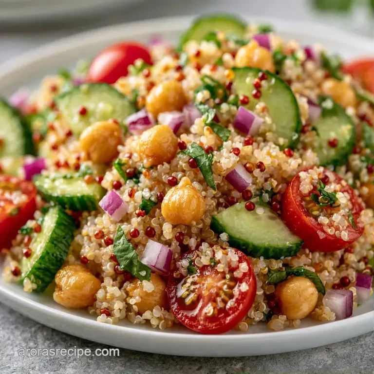 Vibrant bowl of quinoa topped with neatly arranged olives, diced cucumbers, and a sprinkle of fresh green parsley.