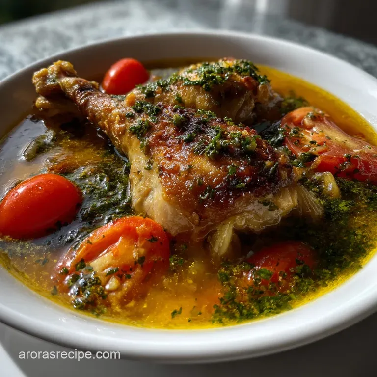 Velvet-Textured Chicken Leg Soup | Rich Broth