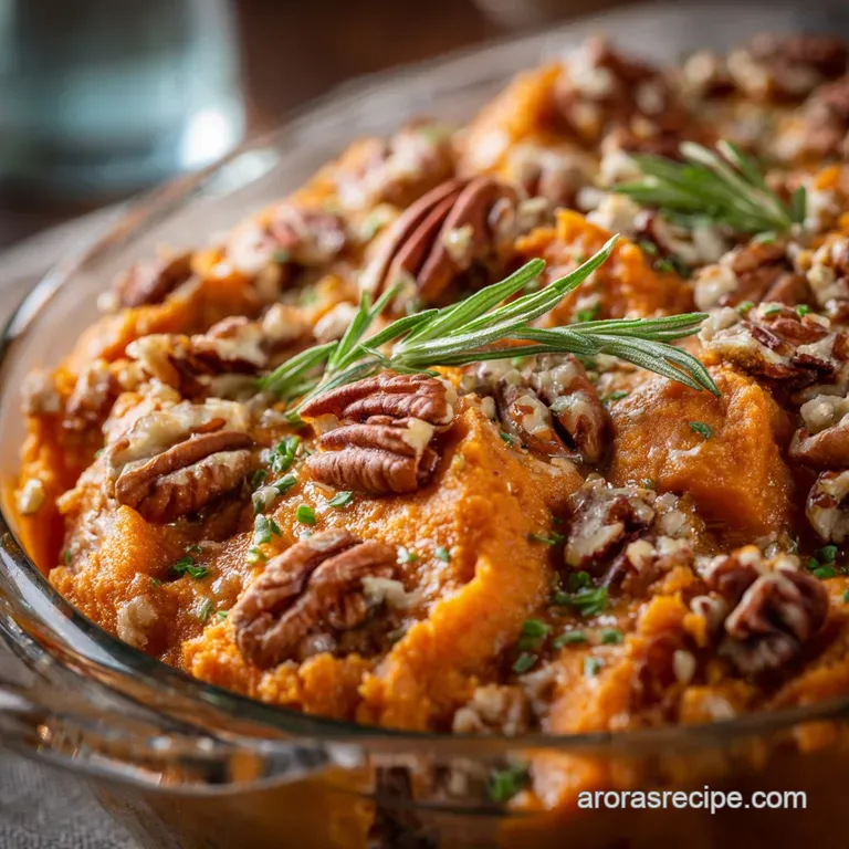 Whole30 Sweet Potato Casserole: the Ultimate Creamy Crunchy Bake presentation