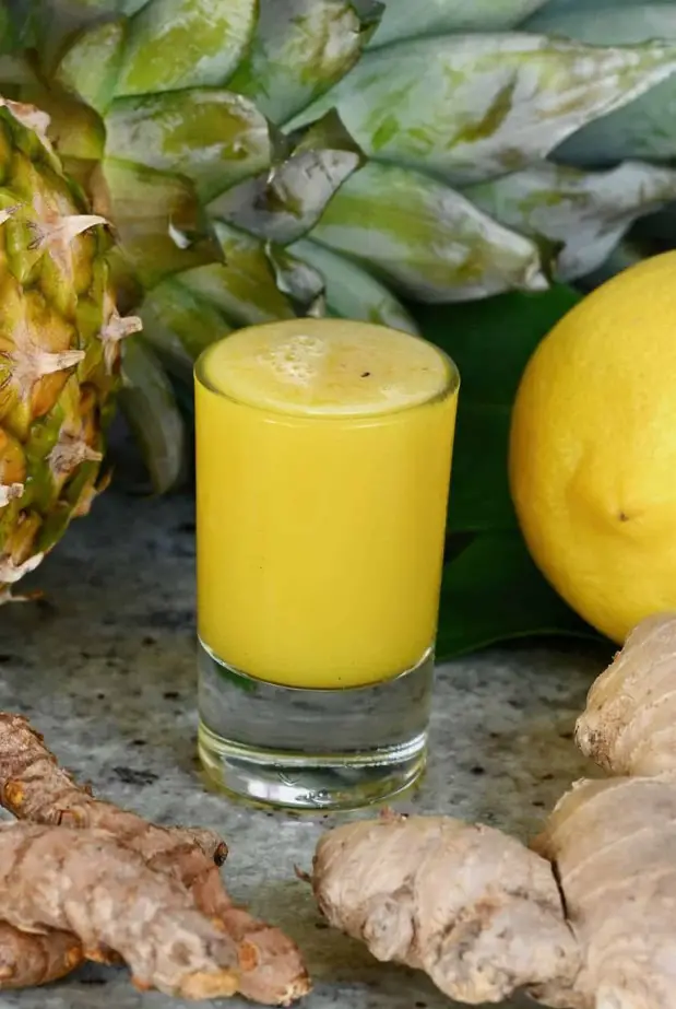 Pineapple Lemon Ginger Juice Recipe