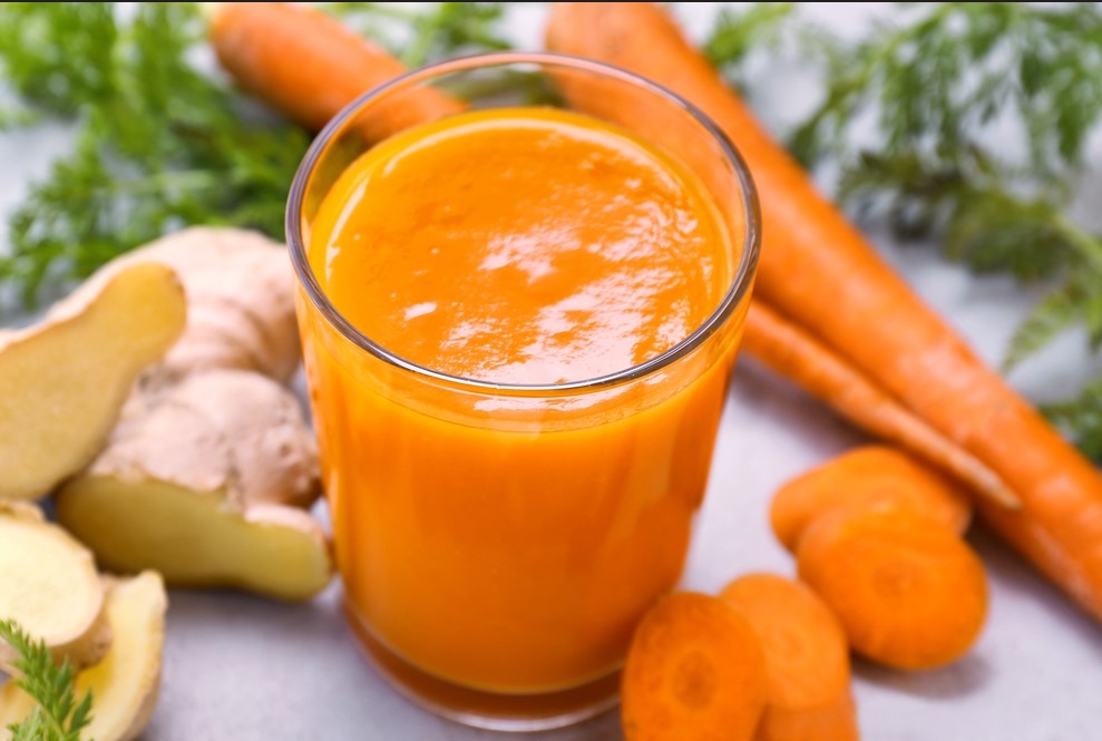 Orange Carrot Ginger Juice Recipe
